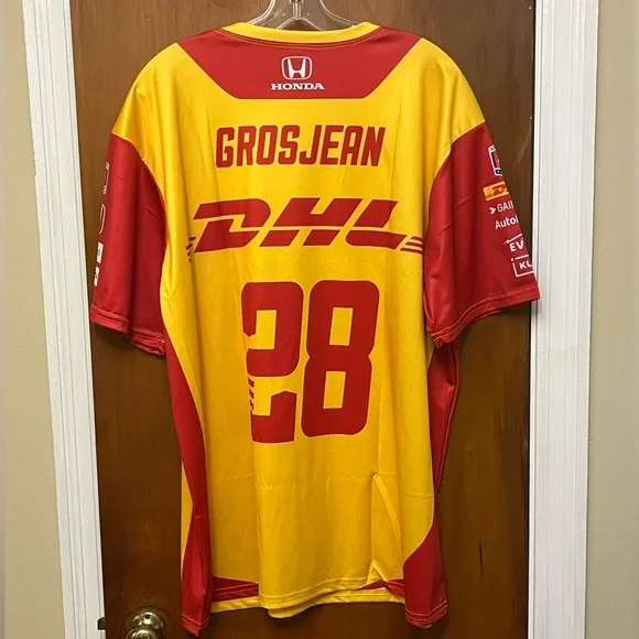 🆕 Indy Car Official Racing Jersey DHL Racing Team Jersey NWT - Picture 10 of 12